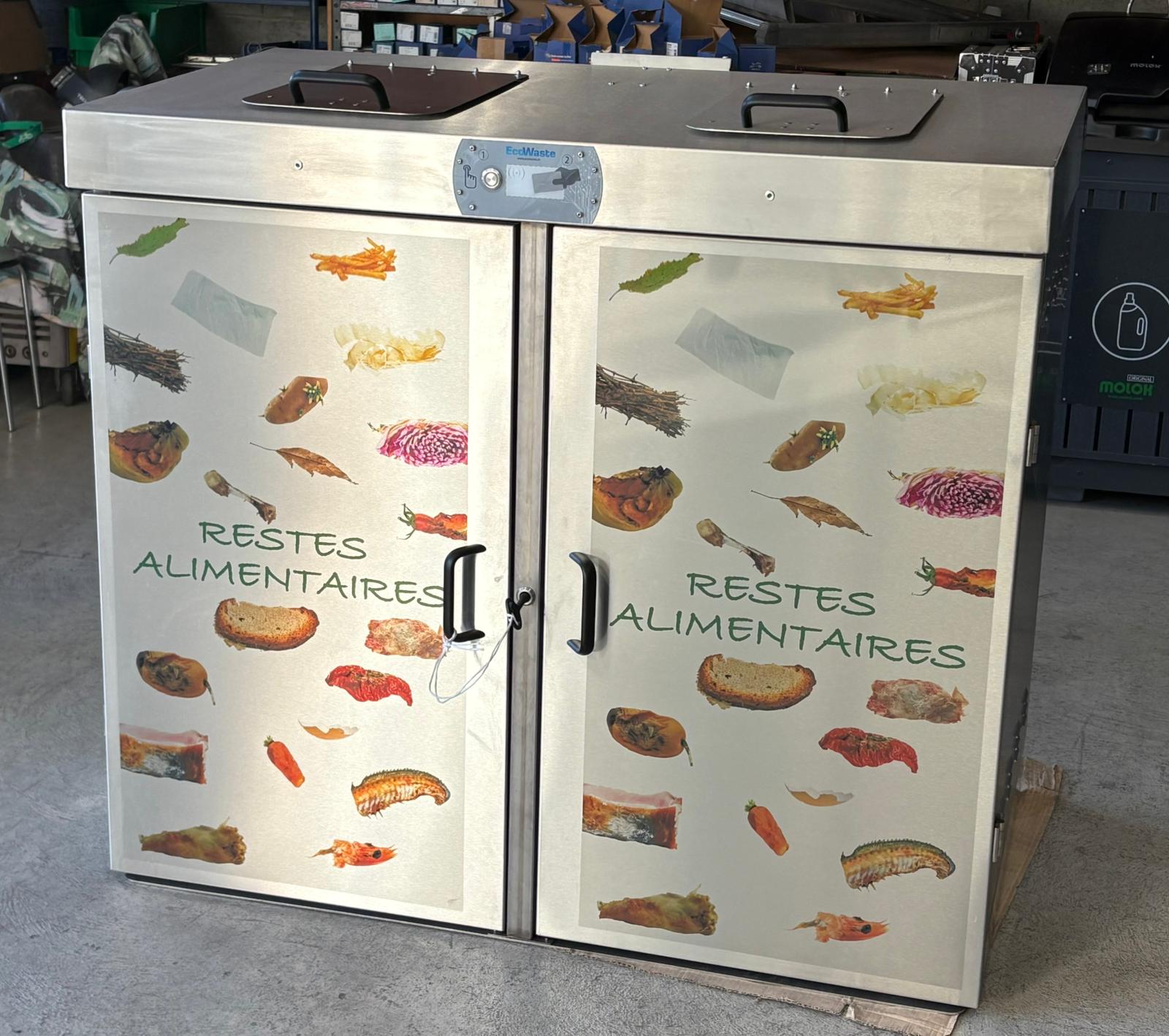 Photo conteneur OptiGreen DUO OptiGreen DUO, photo du conteneur pour l'optimisation des déchets de cuisine