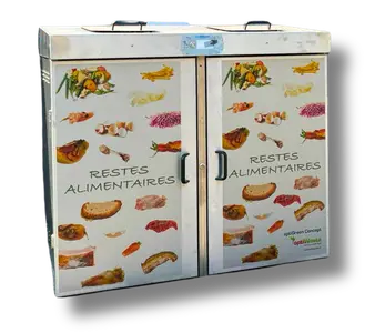 OptiGreen DUO, photo du conteneur pour l'optimisation des déchets de cuisine